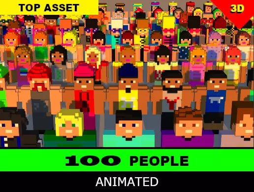100 People - Animated Characters Pack📱