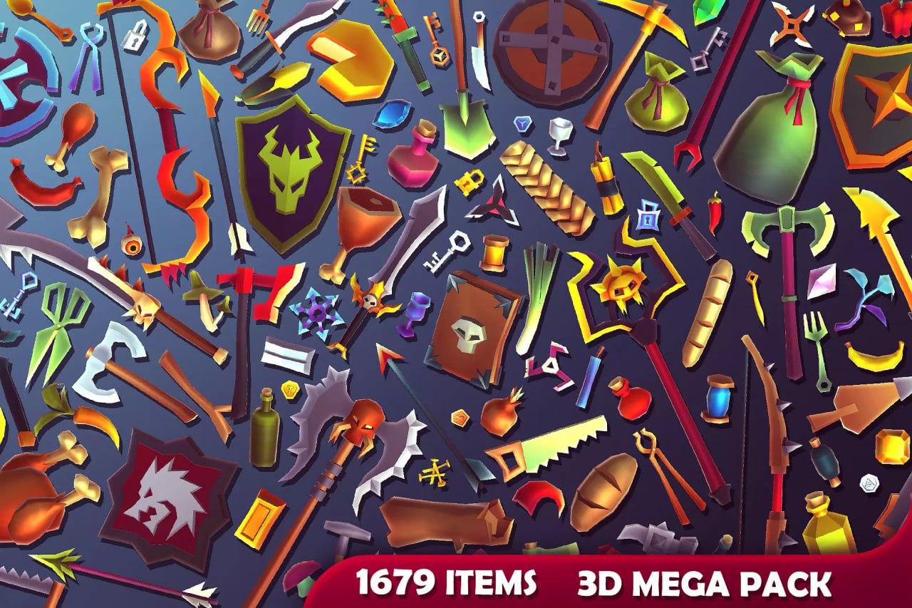 3D Items - Mega Pack📱