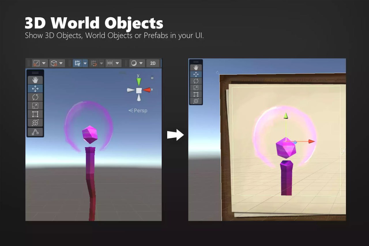 3D Object Image for UGUI - MiniMap Inventory Portrait📱