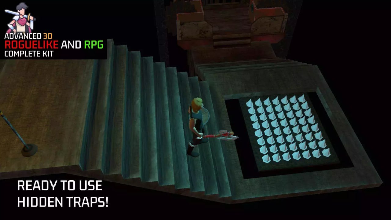 3D Roguelike RPG Complete Kit for Mobile and PC: TPS, Enemy AI, Puzzle and Props📱