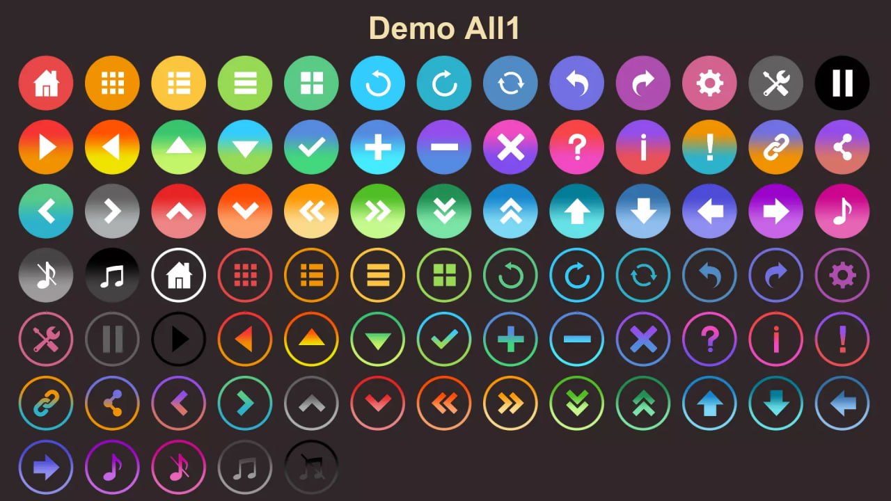 6000+ Flat Buttons Icons Pack📱 - изображение 2