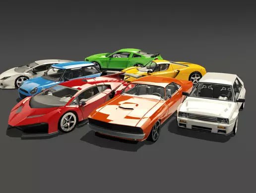 60 Fantastic Race Cars Pack📱