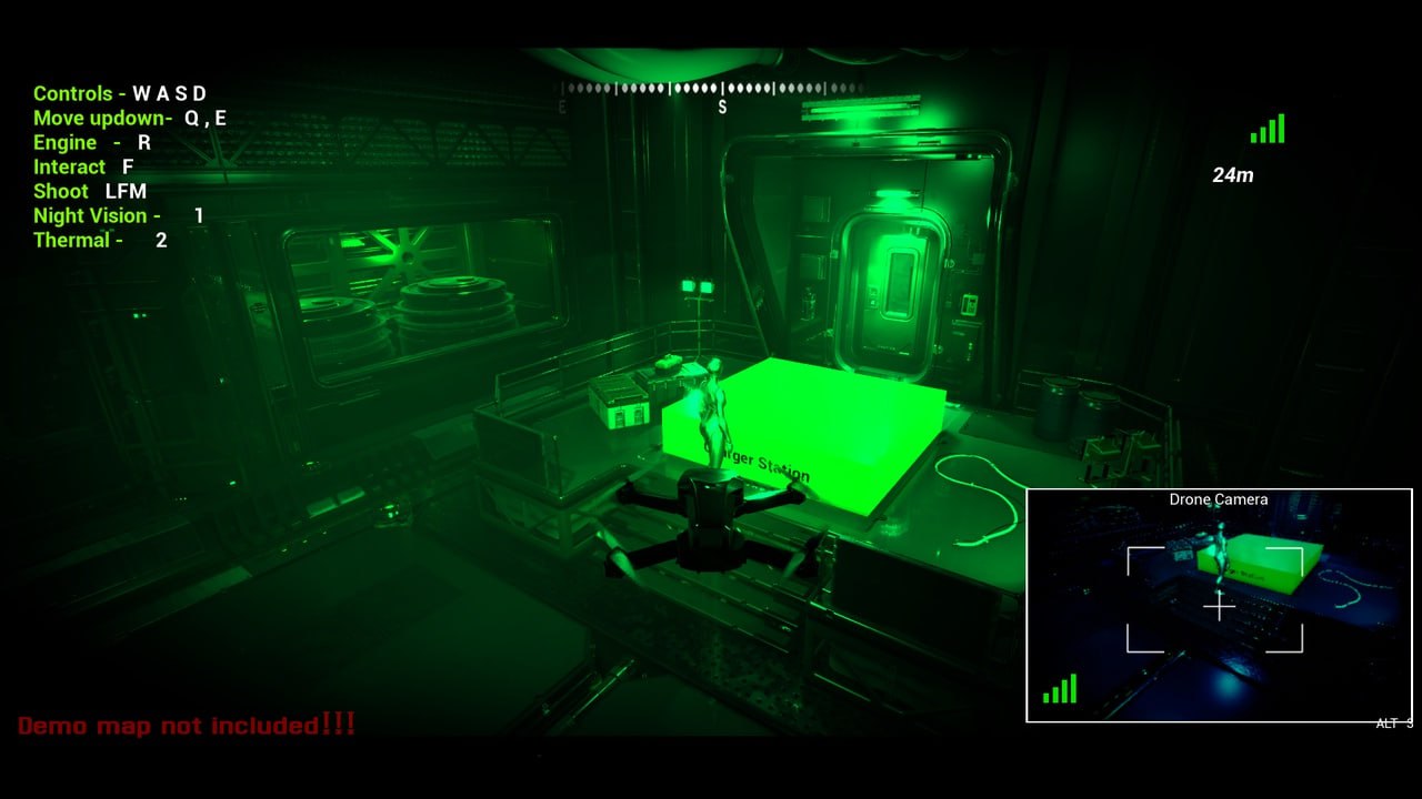 Advanced Drone System with flying AI📱