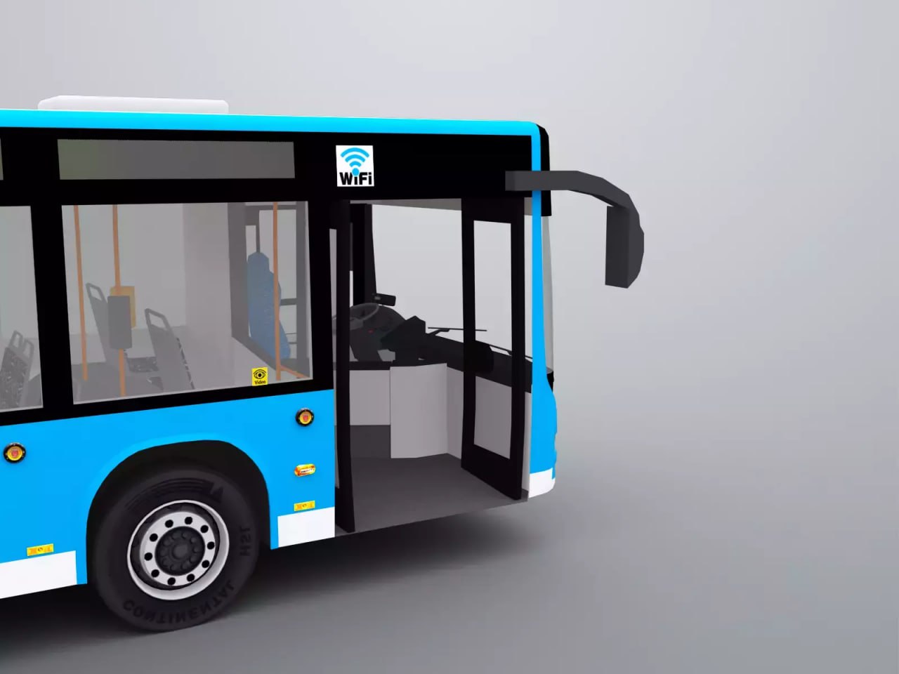 City Bus with Interior 3📱