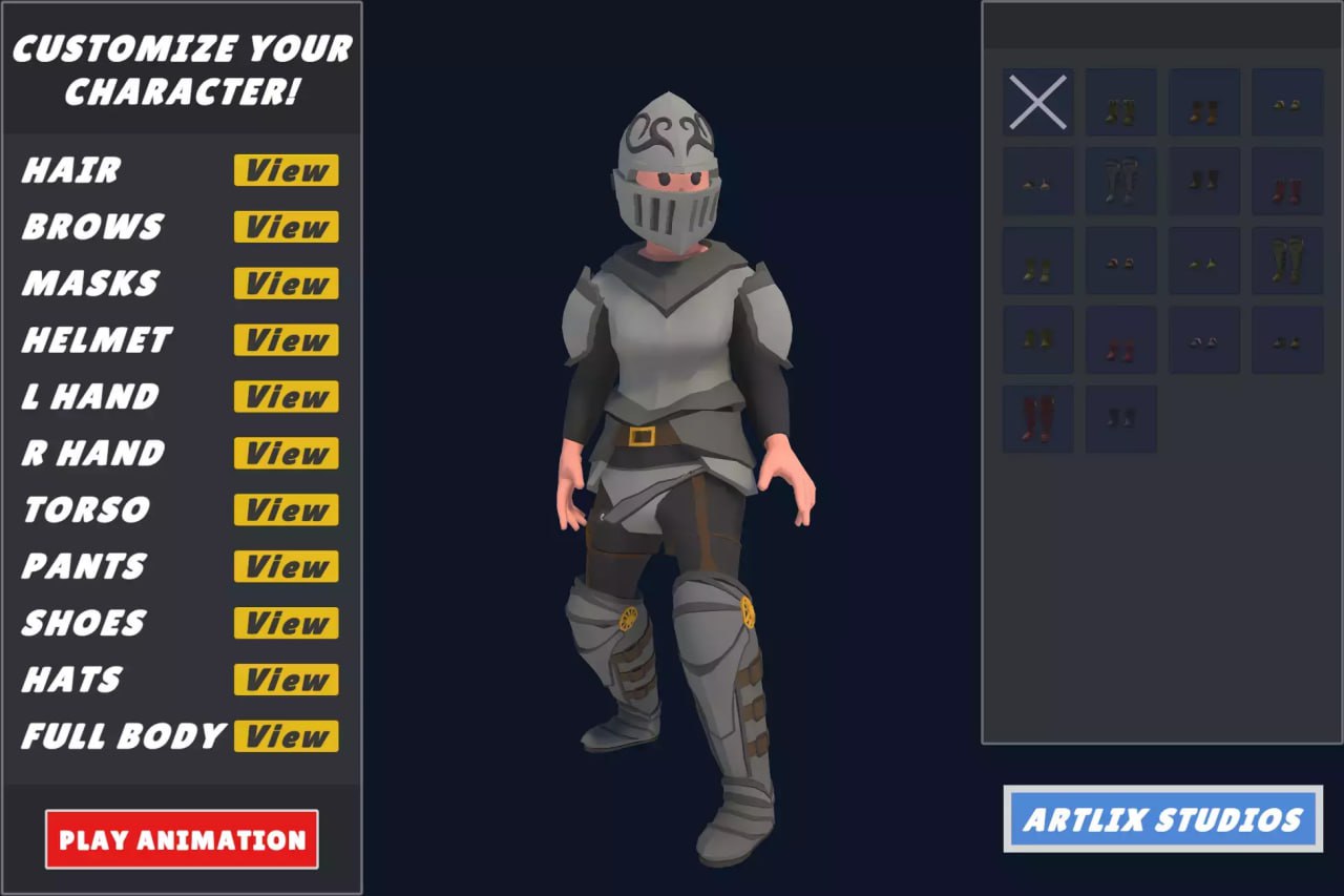 Customizable 3D Fantasy Characters Vol 1 + Vol 2📱