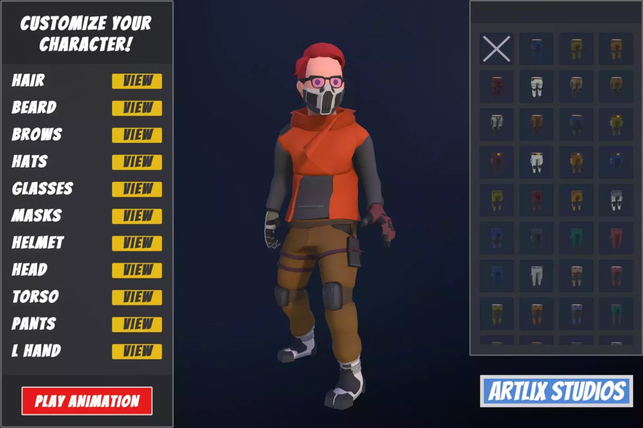 Customizable 3D Sci-Fi Characters Vol 1📱