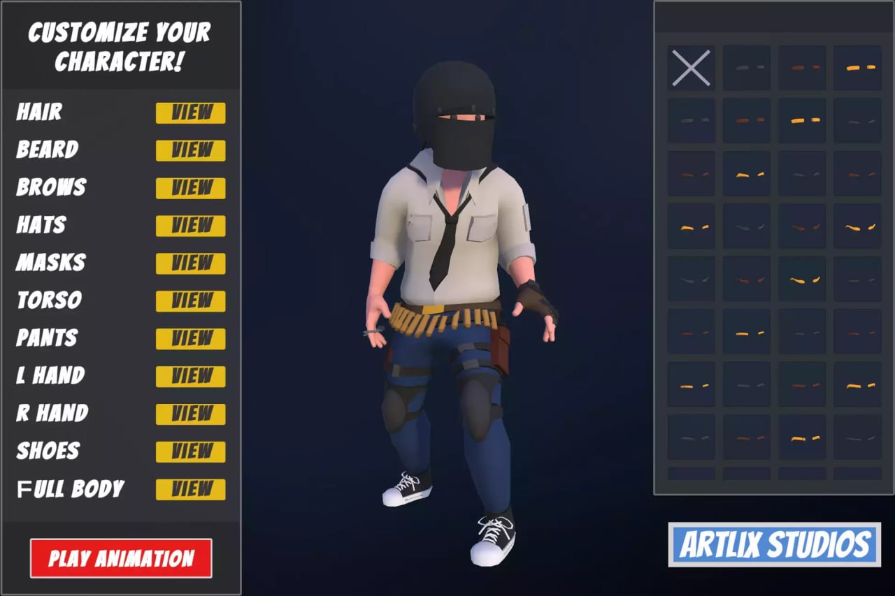 Customizable 3D Survival Characters Vol 1📱