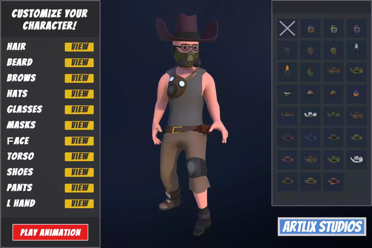 Customizable 3D Survival Characters Vol 2📱