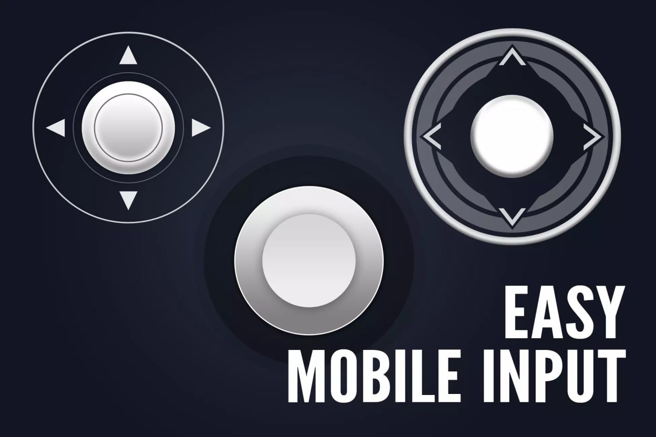 Easy mobile input | 10 Joystick images📱