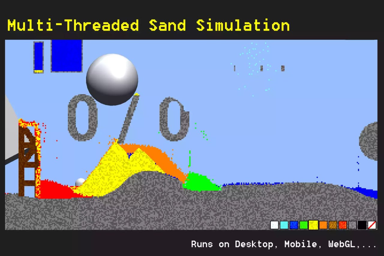 Falling Sand Game Template - Pixel Simulation📱