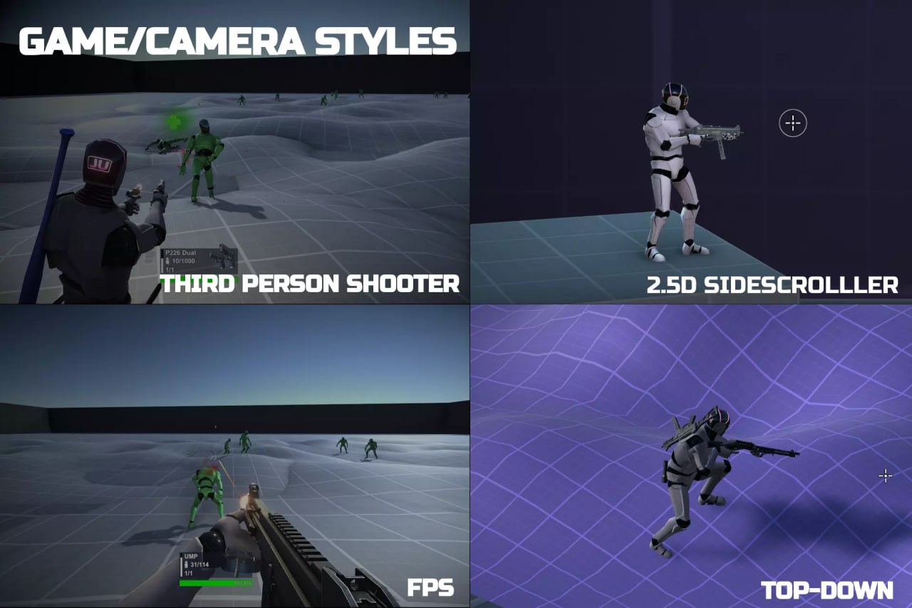 JU TPS 2 : Third Person Shooter System + Vehicle Physics📱 - изображение 3