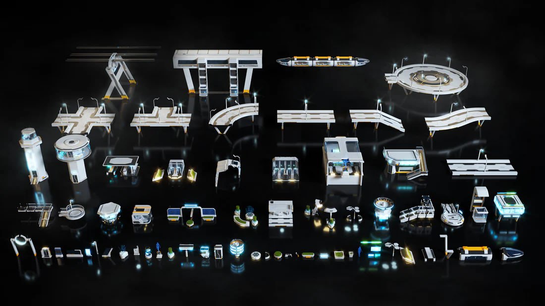 Kitbash3D - High Tech Streets📱📱 - изображение 2