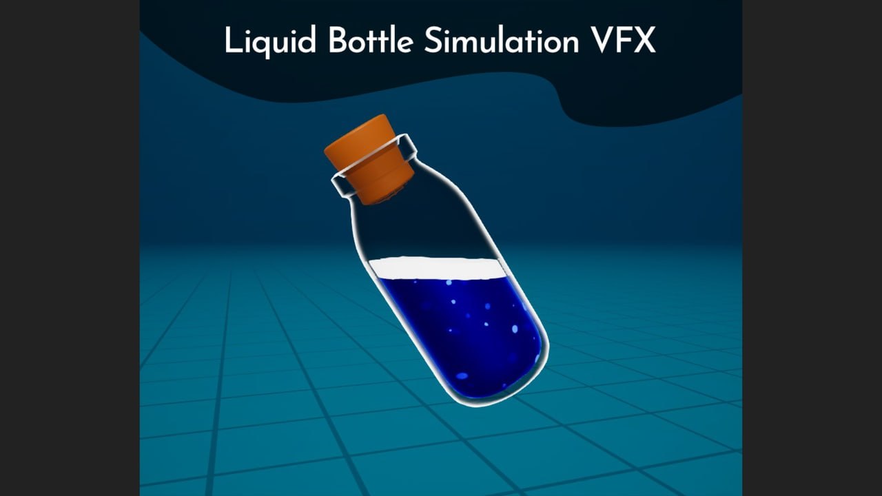 Liquid Bottle Simulation VFX📱