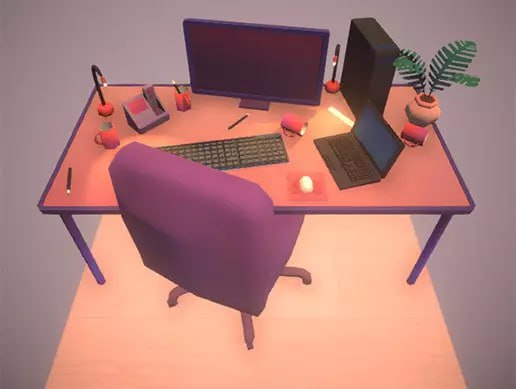 Low Poly Desk📱