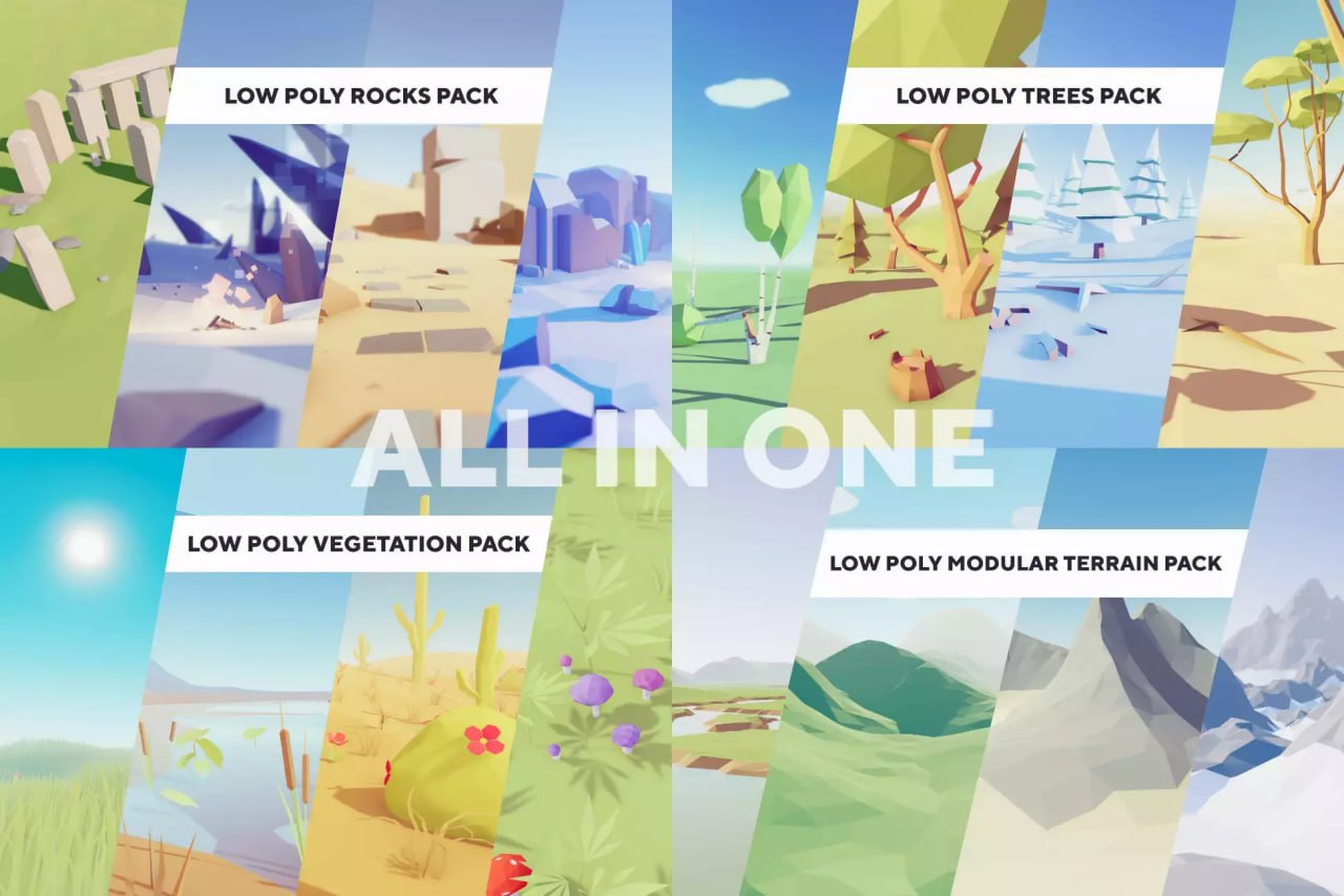 Low Poly Nature Bundle📱