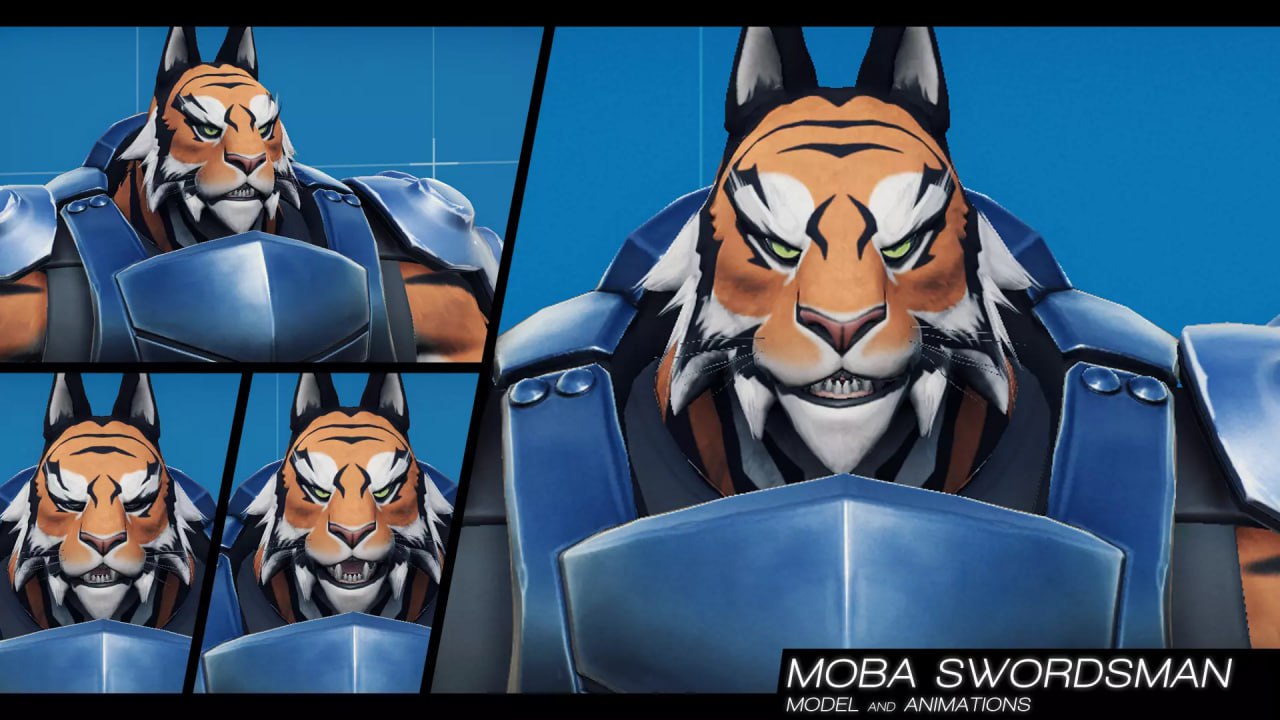 MOBA Swordsman - model animations v1.0📱 - изображение 3