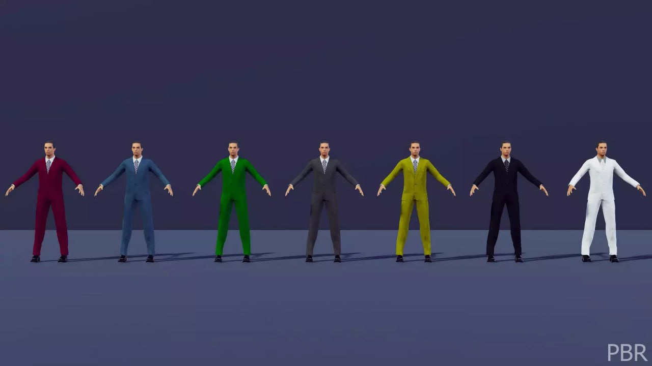 Male Character With Suite📱