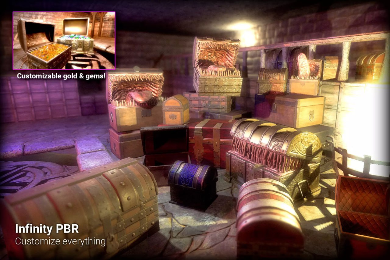 Mimic Chests (And regular chests with gold and gems too!) - Fantasy RPG📱