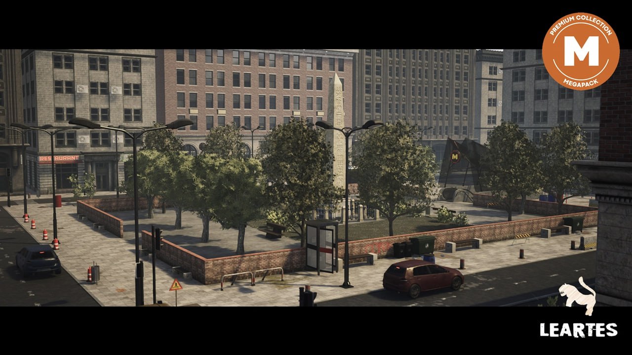 Modern City Downtown with Interiors Megapack📱