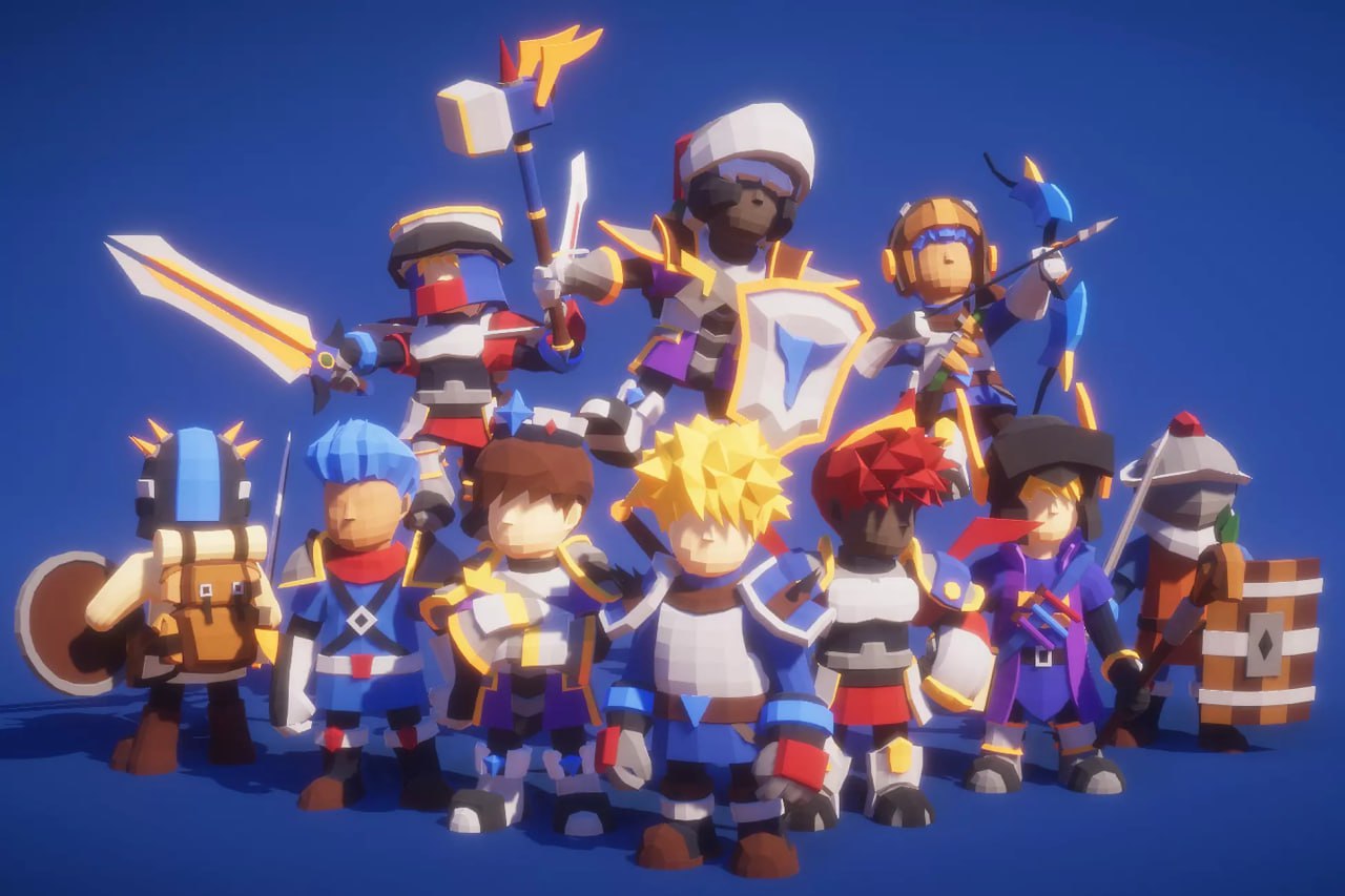 Modular RPG Hero Polyart📱