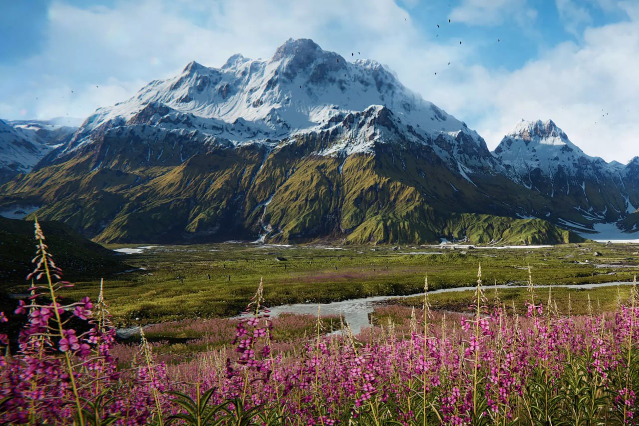 Mountain River Valley Environment📱