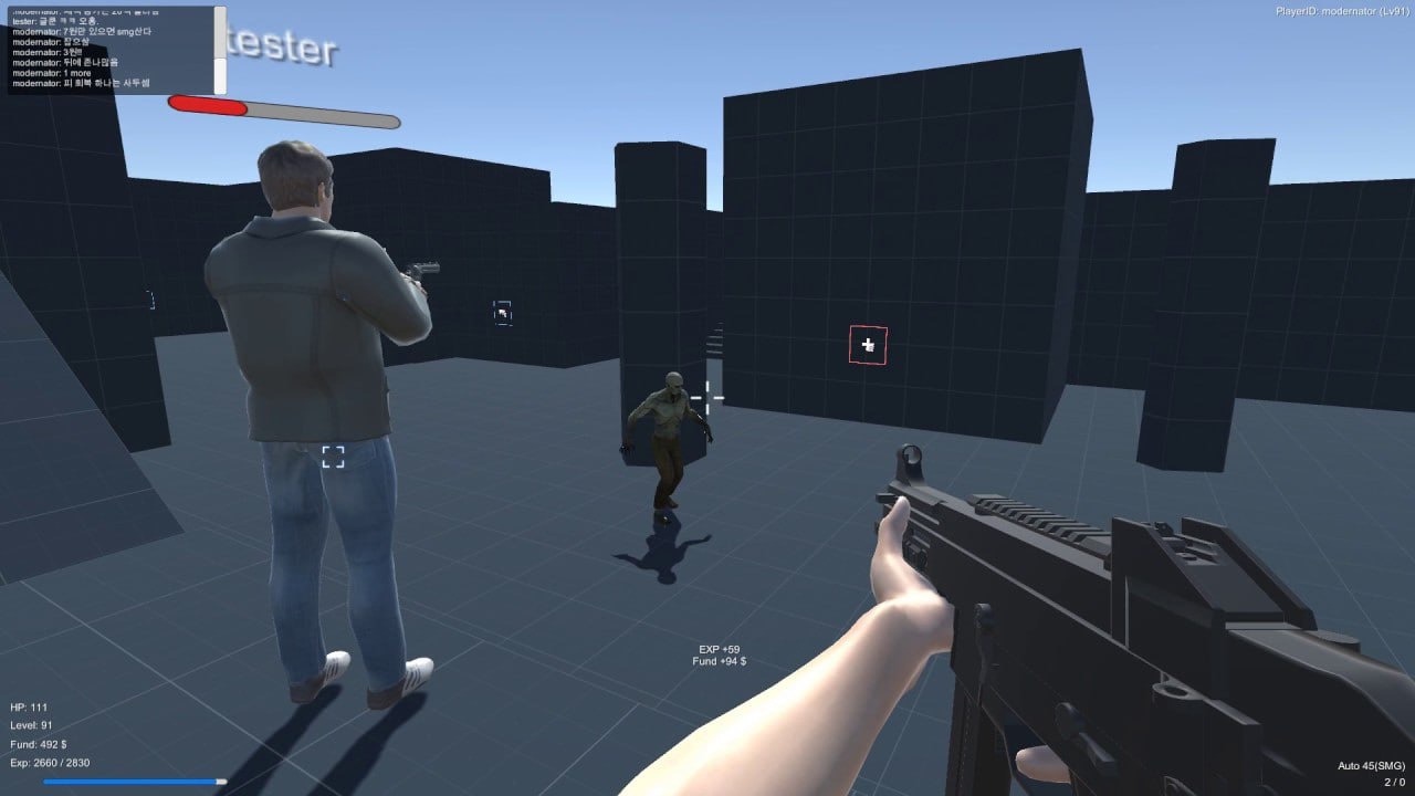 Multiplayer Photon Zombie Defence FPS Example📱
