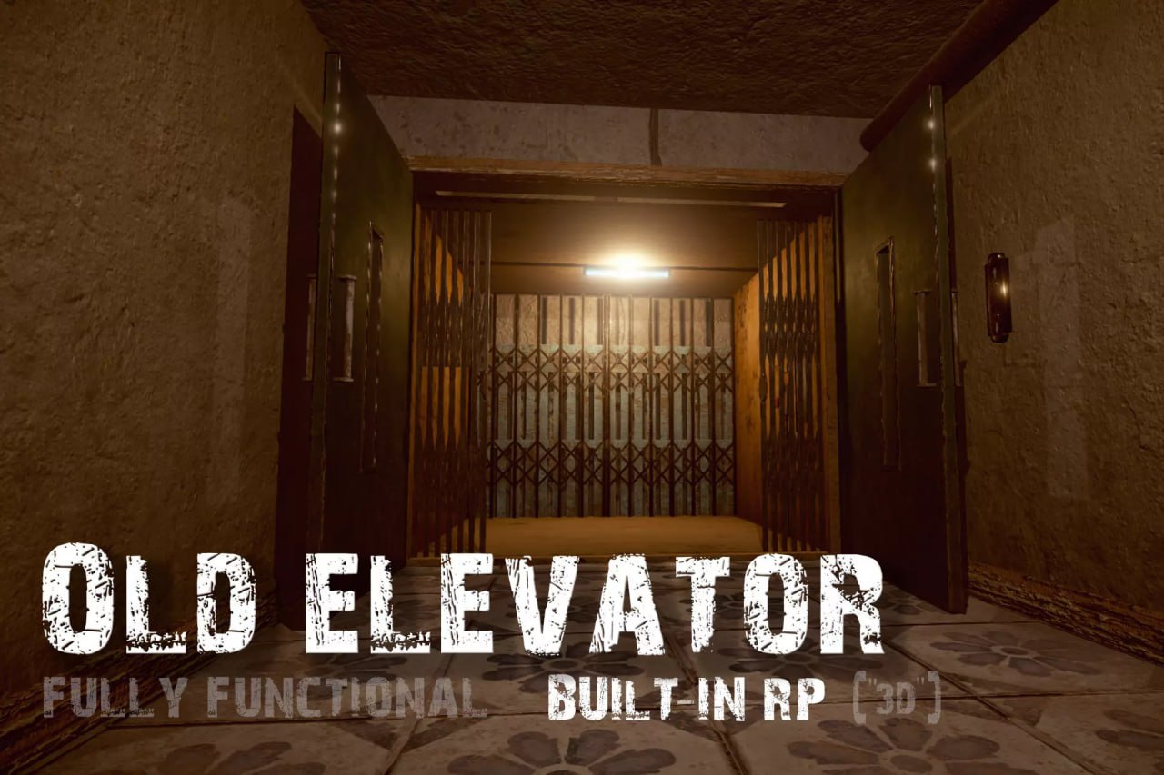Old Elevator - Fully functional - Built-in RP📱