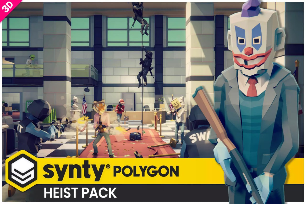 POLYGON Heist - Low Poly 3D📱