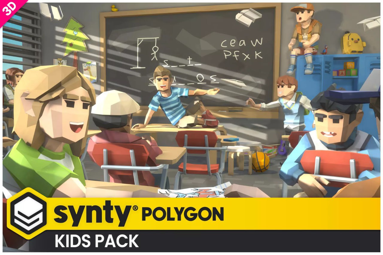 POLYGON Kids - Low Poly 3D Art by Synty📱