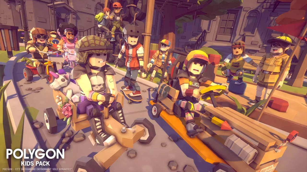 POLYGON Kids - Low Poly 3D Art by Synty📱