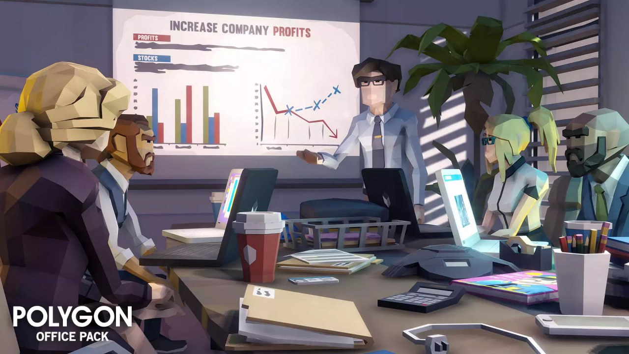 POLYGON Office - Low Poly 3D Art by Synty📱