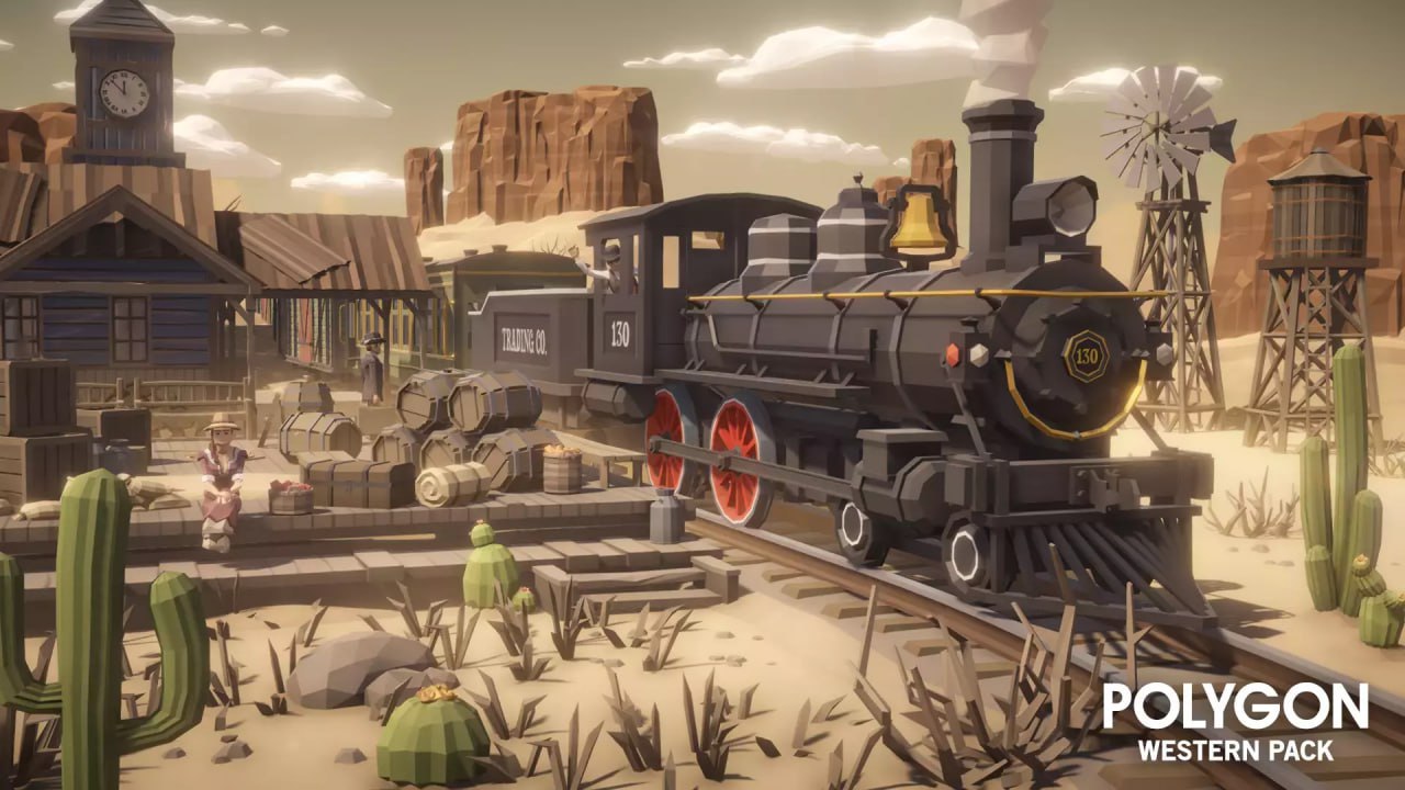 POLYGON Western - Low Poly 3D Art by Synty📱 - изображение 4