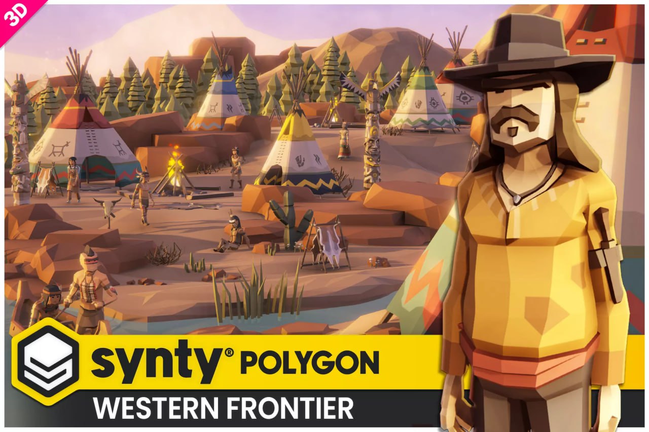 POLYGON Western Frontier - Low Poly 3D Art by Synty📱