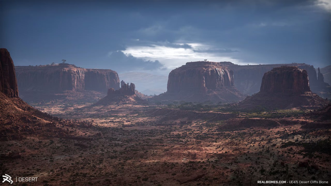 RB - RealBiomes Desert Cliffs Biome - Monument Valley (Trees, Grass, Forest)📱 - изображение 4
