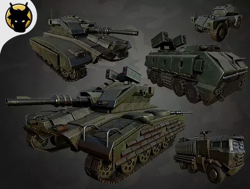 Realistic Military Vehicles Pack📱