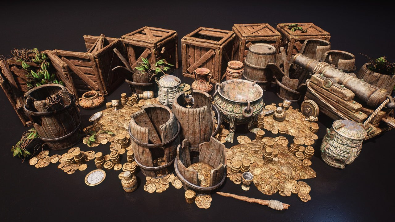 Ruins Treasure Prop Pack📱