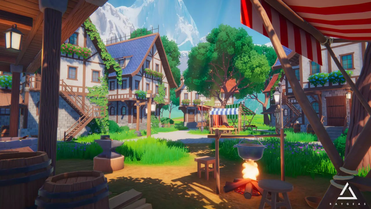 SUNTAIL - Stylized Fantasy Village📱