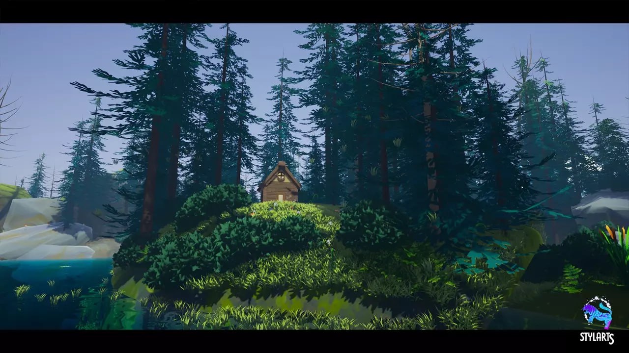 Stylized Forest Environment - UE5 ( Stylized , Forest , Environment )📱 - изображение 4