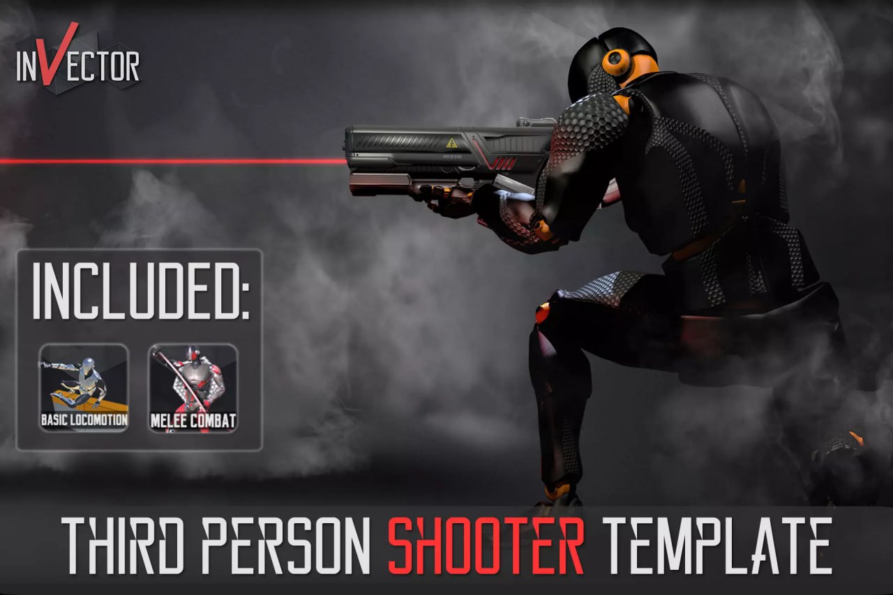 Third Person Controller - Shooter Template📱