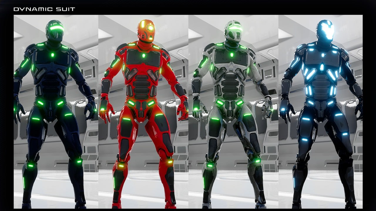 UE4 Mannequin Dynamic Suit Pack (PBR)📱