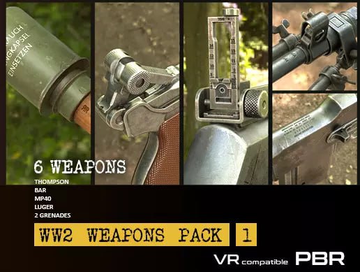 WW2 Weapons Pack 1📱