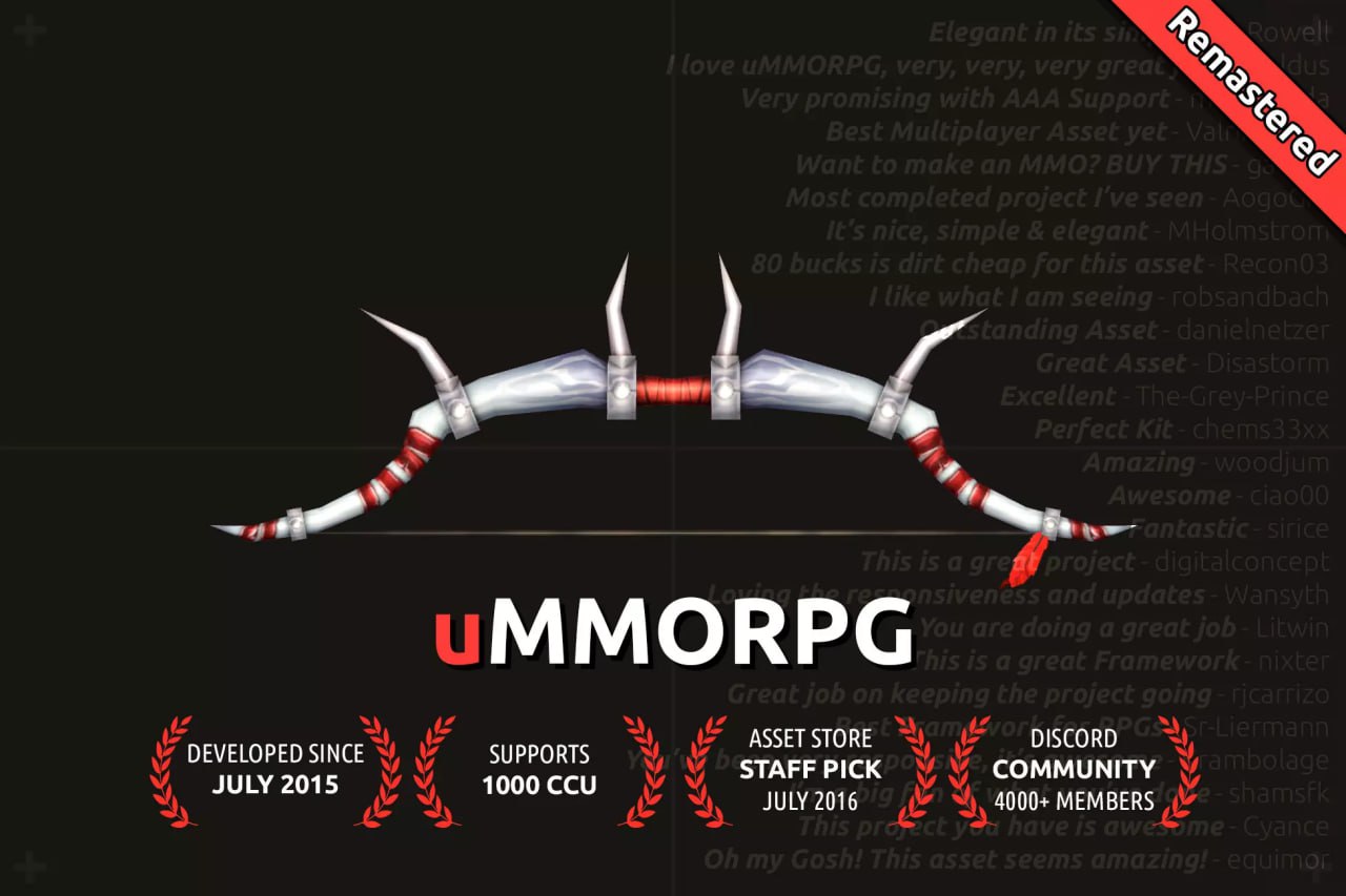 uMMORPG Remastered - MMORPG Engine